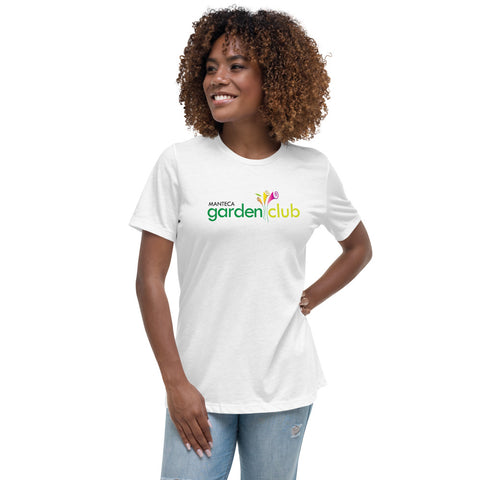 Women's Relaxed T-Shirt - White - Manteca Garden Club