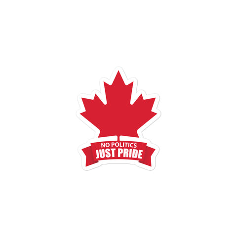 Canada Sticker - No Politics, Just Pride