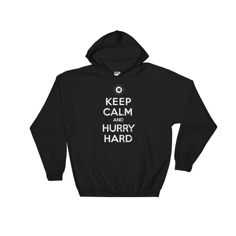 Keep Calm and Hurry Hard - Curling Hooded Sweatshirt