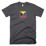 I Require A Tug - Signal Flag T-Shirt (dark / distressed)