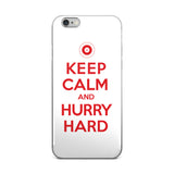 Keep Calm and Hurry Hard - Curling iPhone Case (5/5s/Se, 6/6s, 6/6s Plus)