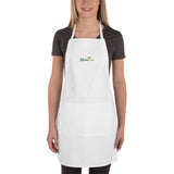 Embroidered Apron - white - Manteca Garden Club