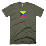 I Require A Tug - Signal Flag T-Shirt (dark / distressed)